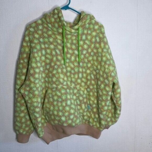 UGG Loyra Sherpa Edamame Trendy Street Hoodies Women Size Medium Green